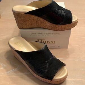 Women’s Schuhsalon Marco Italian platform open toe clogs Eu 40 US size 9.5 New